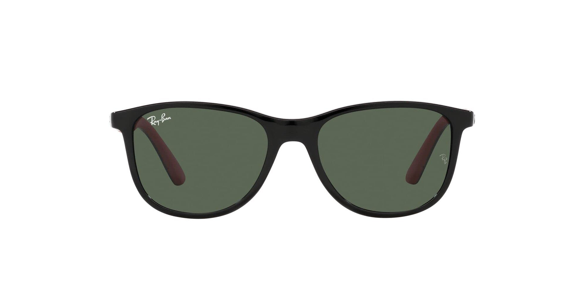 Ray-Ban RJ9077S Sunglasses - Black on Rubber Red/Dark Green / 49 mm - 8056597843362