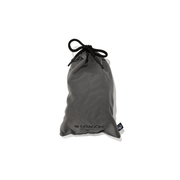 Drawstring pouch for snow goggles in dark grey fabric with DRAGON logo