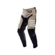 Youth moss and black motocross pants with white triple stripe on leg