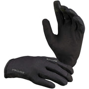 iXS Carve gloves, black full-finger gloves with textured grip palm and knuckle padding