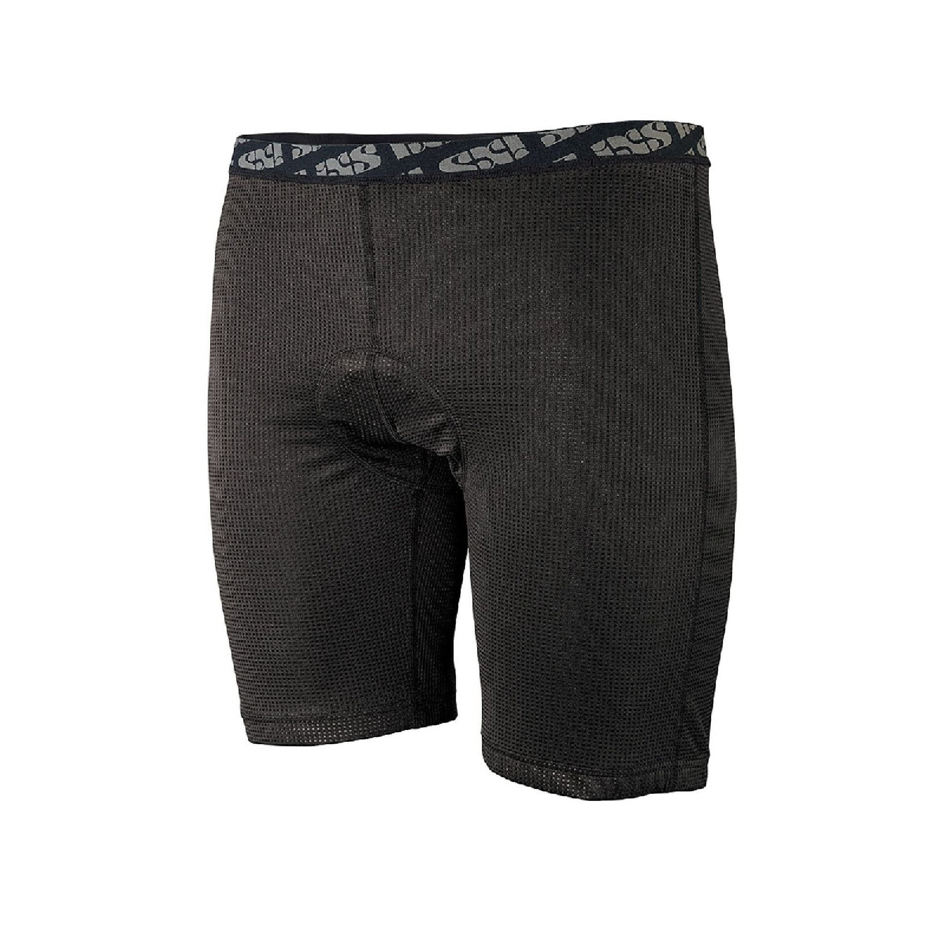 iXS inner shorts in black mesh fabric, elastic waistband