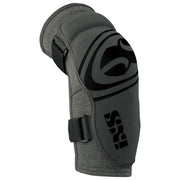 iXS youth grey elbow guards with adjustable strap and protective shell