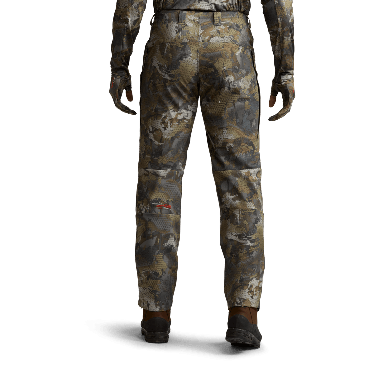 Men's lightweight camouflage hunting pants with rear yoke and straight fit