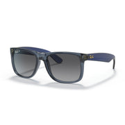 Ray-Ban Justin RB4165 Sunglasses - Transparent Blue/Grey Gradient Polarized - 8056597617598