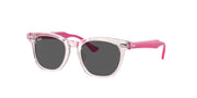 Ray-Ban RJ9098SF Sunglasses - Transparent Pink/Dark Grey / 47 mm - 8056262140543