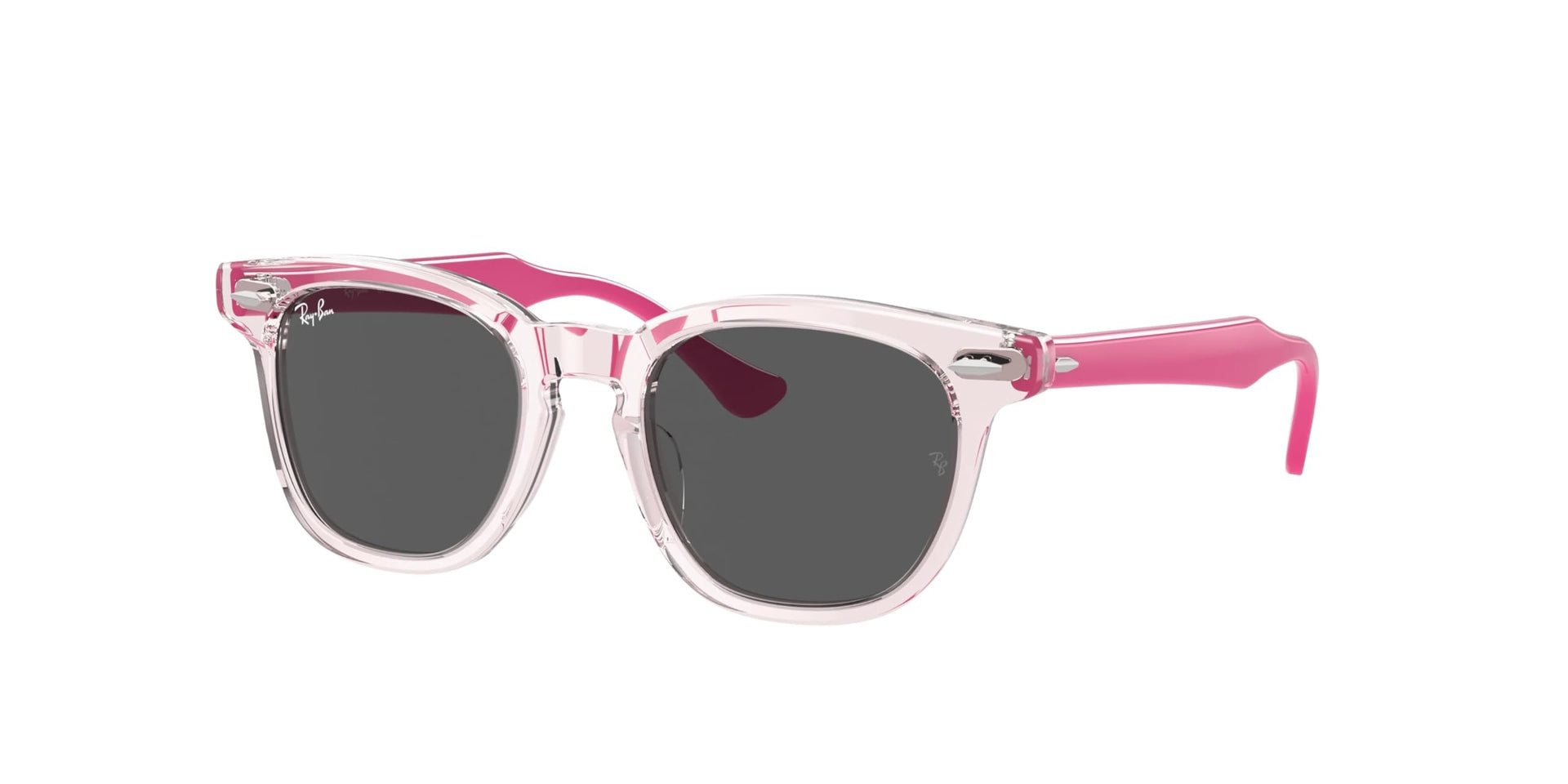 Ray-Ban RJ9098SF Sunglasses - Transparent Pink/Dark Grey / 47 mm - 8056262140543