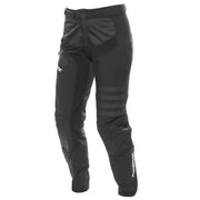Women's black riding pants with reflective knee panels
