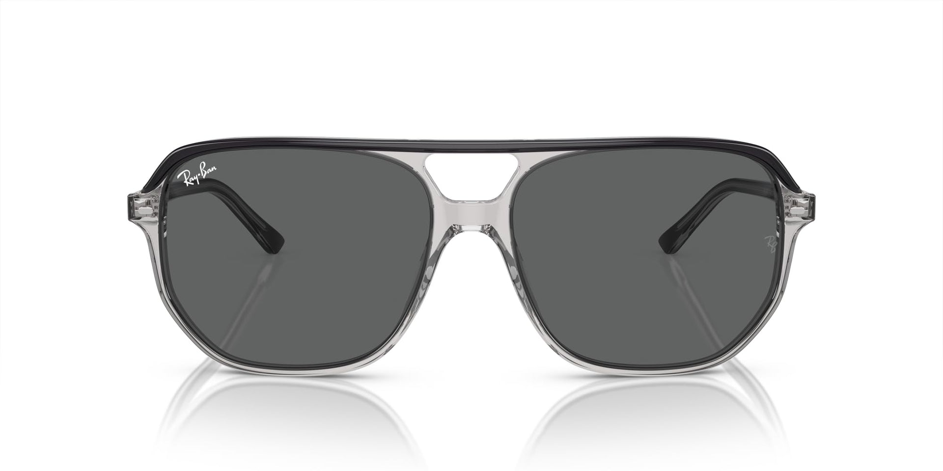 Ray-Ban Bill One RB2205 Sunglasses - Dark Grey on Transparent/Dark Grey / 57 mm - 8056597936187