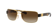 Ray-Ban RB3522 Sunglasses - Gold/Brown Gradient Dark Brown / 61 mm - 8053672298635