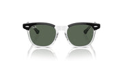 Ray-Ban RJ9098S Sunglasses - Black on Transparent/Dark Green / 45 mm - 8056262047156