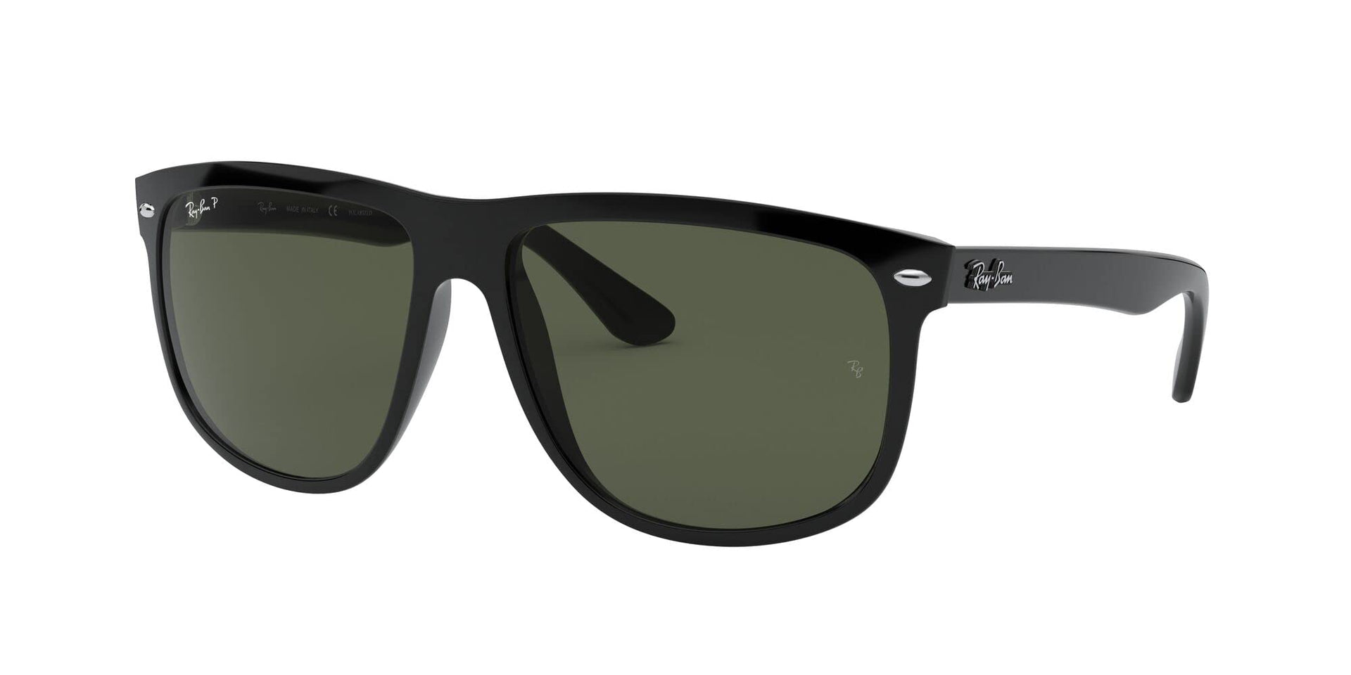 Ray-Ban Boyfriend RB4147 Sunglasses - Black/Polarized Dark Green / 60 mm - 805289391616 - Additional Image 1