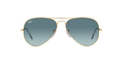 Ray-Ban Aviator RB3025 Sunglasses - Gold/Blue Gradient Grey / 62 mm - 8056597855747