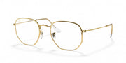 Ray-Ban Hexagonal Hexagonal RB3548 Sunglasses - Legend Gold/Clear Blue Light Filter / 51 mm - 8056597377362