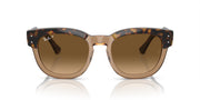Ray-Ban Mega Hawkeye RB0298SF Sunglasses - Havana on Transparent Brown/Brown Gradient Polarized / 53 mm - 8056597957519