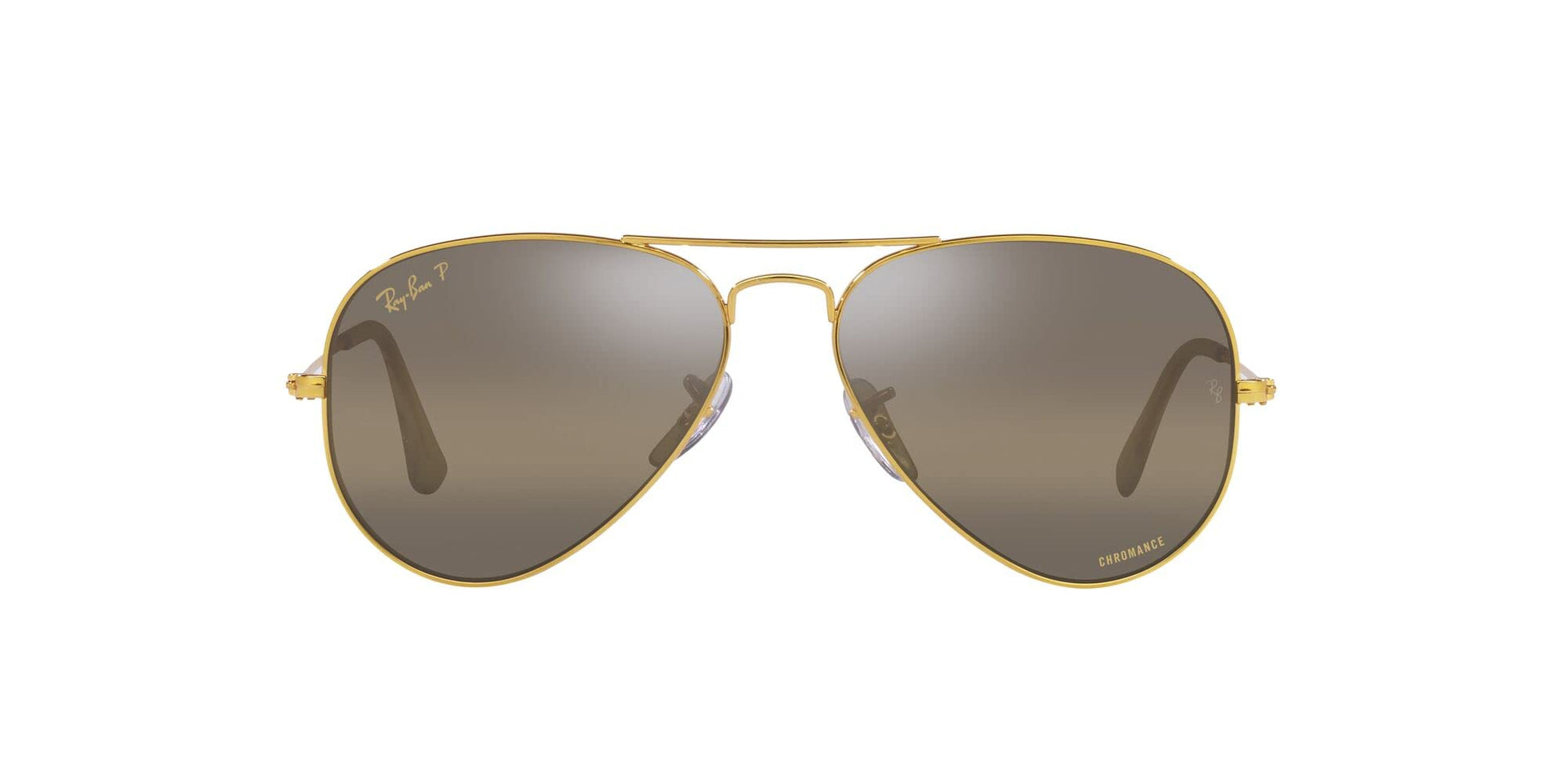 Ray-Ban Aviator RB3025 Sunglasses Batch 3 - Legend Gold/Polarized Clear Gradient Dark Brown / 58 mm - X0037J8PQ3