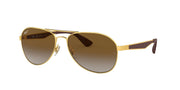 Ray-Ban Aviator RB3549 Sunglasses - Gold/Polarized Light Grey Gradient Brown / 58 mm - X002C4ZU1H - Additional Image 1