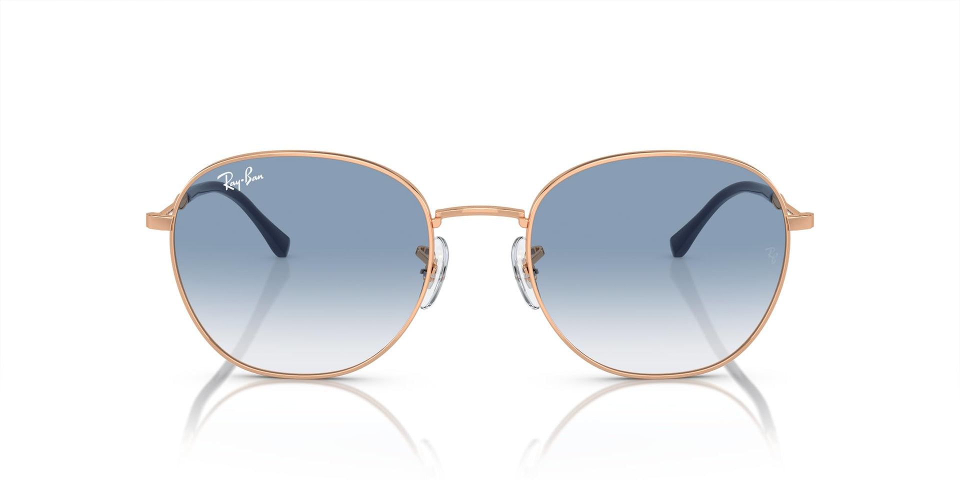 Ray-Ban RB3809 Sunglasses - Rose Gold/Clear Gradient Blue / 55 mm - 8056597935968