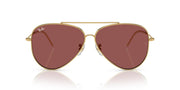 Ray-Ban Aviator Reverse RBR0101S Sunglasses - Gold/Dark Violet / 62 mm - X0045V49VH