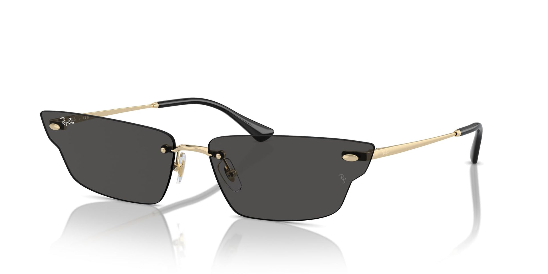 Ray-Ban Anh RB3731 Sunglasses - Light Gold/Dark Grey / 66 mm - X0045V50C9 - Additional Image 1