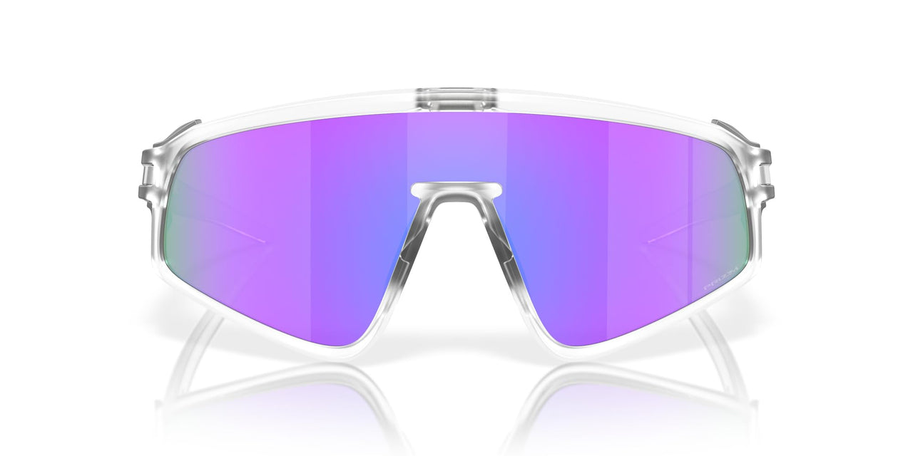 Oakley Latch Panel Sunglasses - Matte Clear/Prizm Violet / 35 - 888392619594
