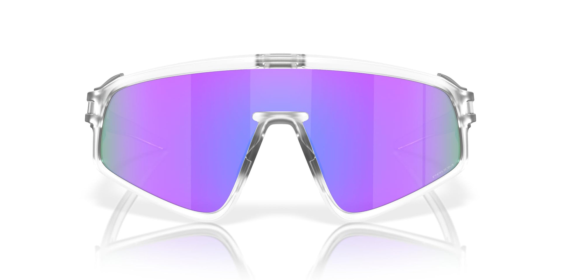 Oakley Latch Panel Sunglasses - Matte Clear/Prizm Violet / 35 - 888392619594