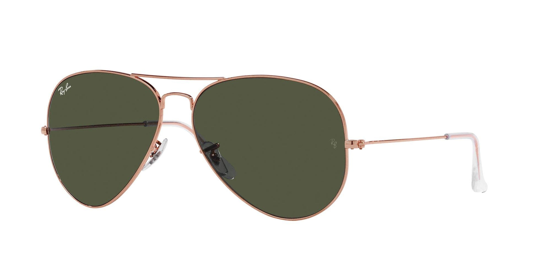 Ray-Ban Aviator RB3025 Sunglasses Batch 2 - Rose Gold/Green / 58 mm - 8056597855853 - Additional Image 1