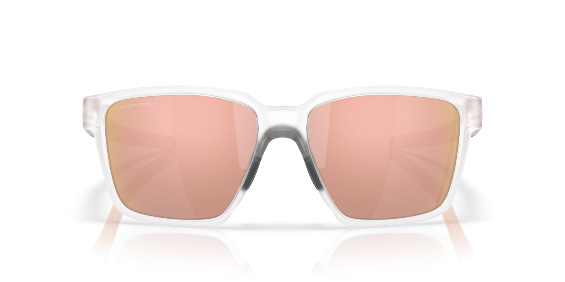 Oakley Actuator Sq Sunglasses - Matte Clear/Prizm Rose Gold Polarized / 57 mm - 888392641205