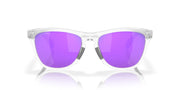 Oakley Frogskins Range Low Bridge Fit Sunglasses - Matte Clear/Prizm Violet / 55 mm - 888392623218