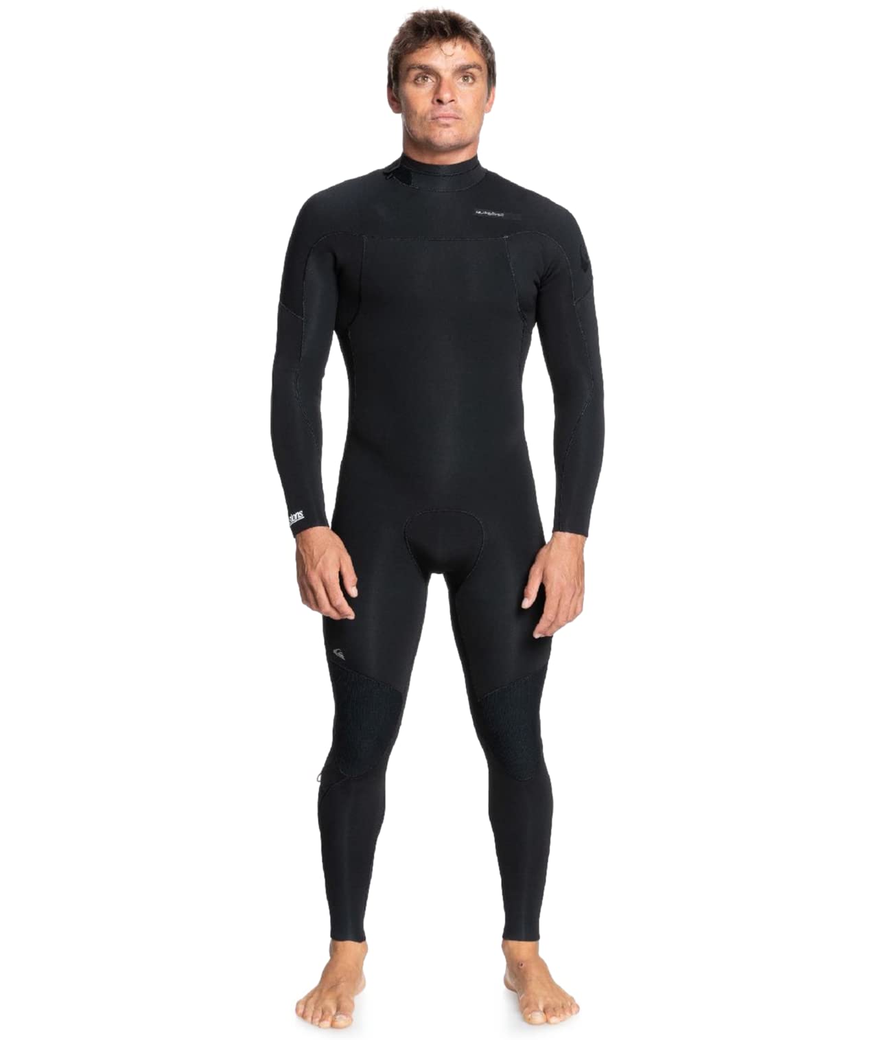 3/2mm Men's Quiksilver EVERYDAY SESSIONS Back Zip Fullsuit - Black 223 / XX-Large