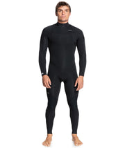 3/2mm Men's Quiksilver EVERYDAY SESSIONS Back Zip Fullsuit - Black 223 / XX-Large