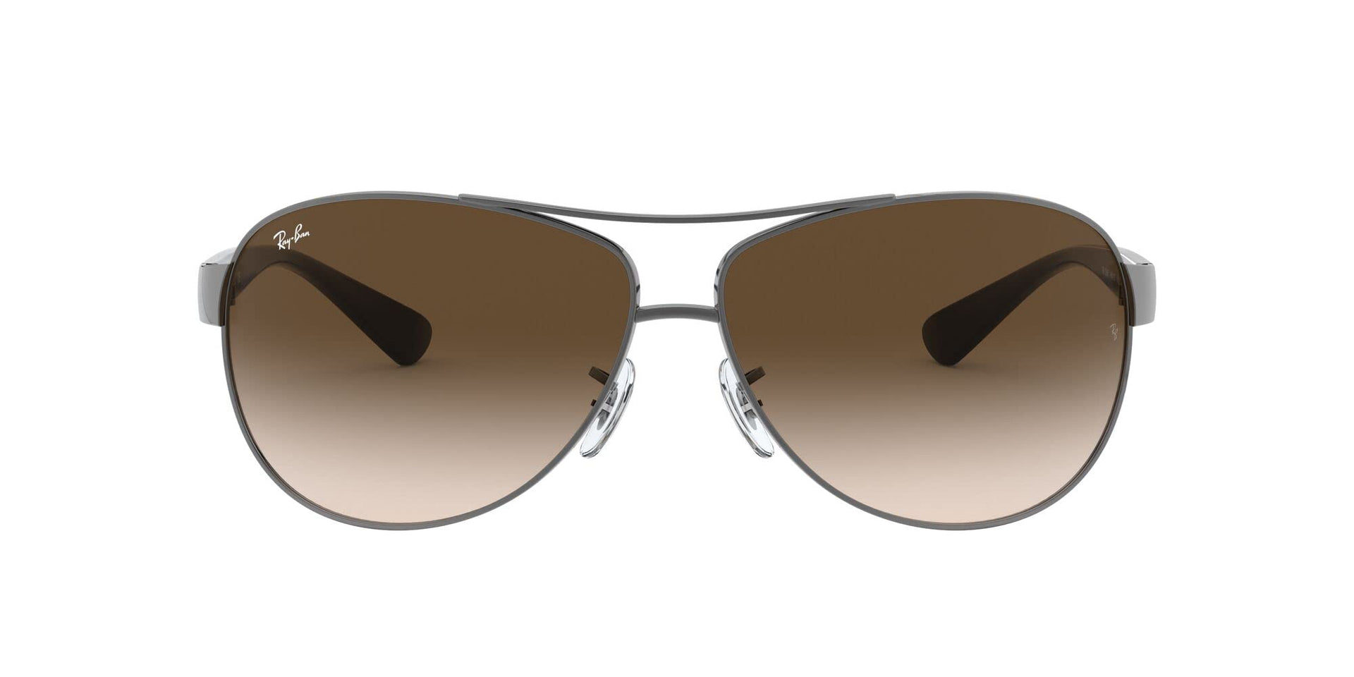 Ray-Ban Aviator RB3386 Sunglasses - Gunmetal/Brown Gradient Dark Brown / 63 mm (X001E0OONP) - X001E0OONP