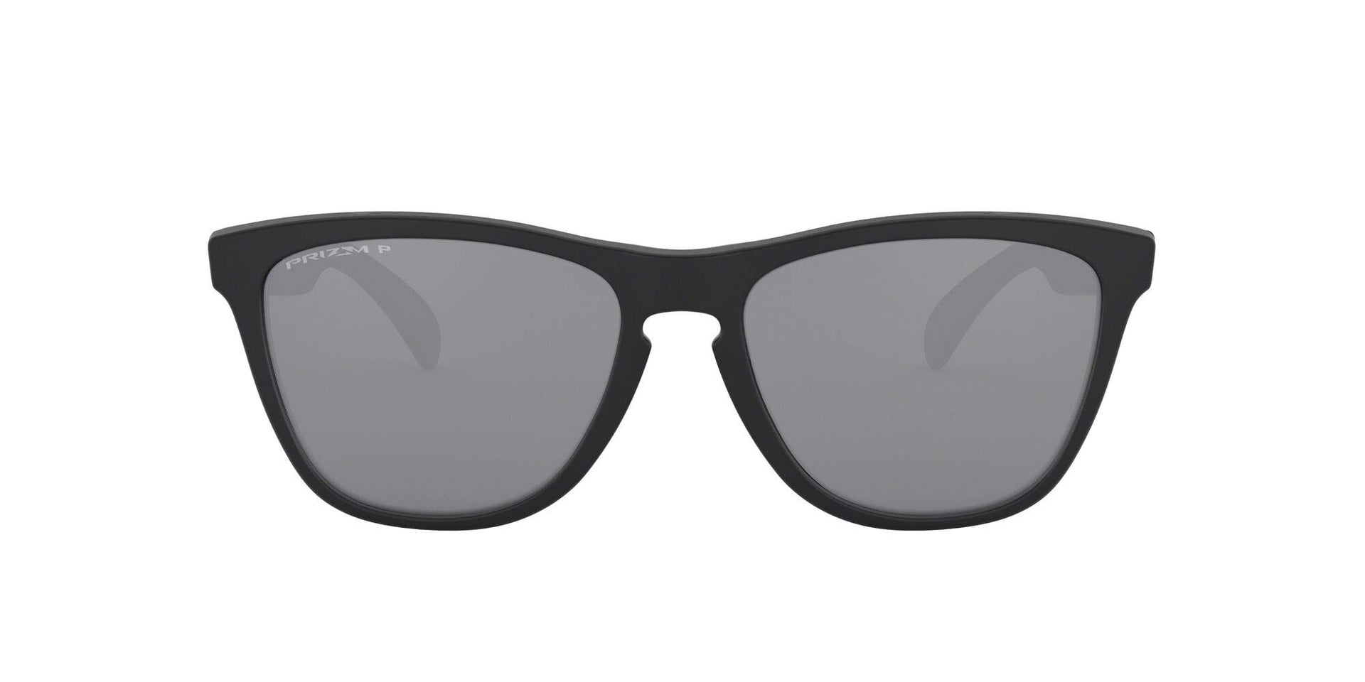 Oakley Frogskins Low Bridge Fit Sunglasses - Matte Black/Prizm Black Polarized / 54 mm - 888392406897