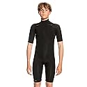 Quiksilver Boys (Age 8-16) Everyday Sessions 2/2mm Short Sleeve Chest Zip Fullsuit - Black / 3X-Large