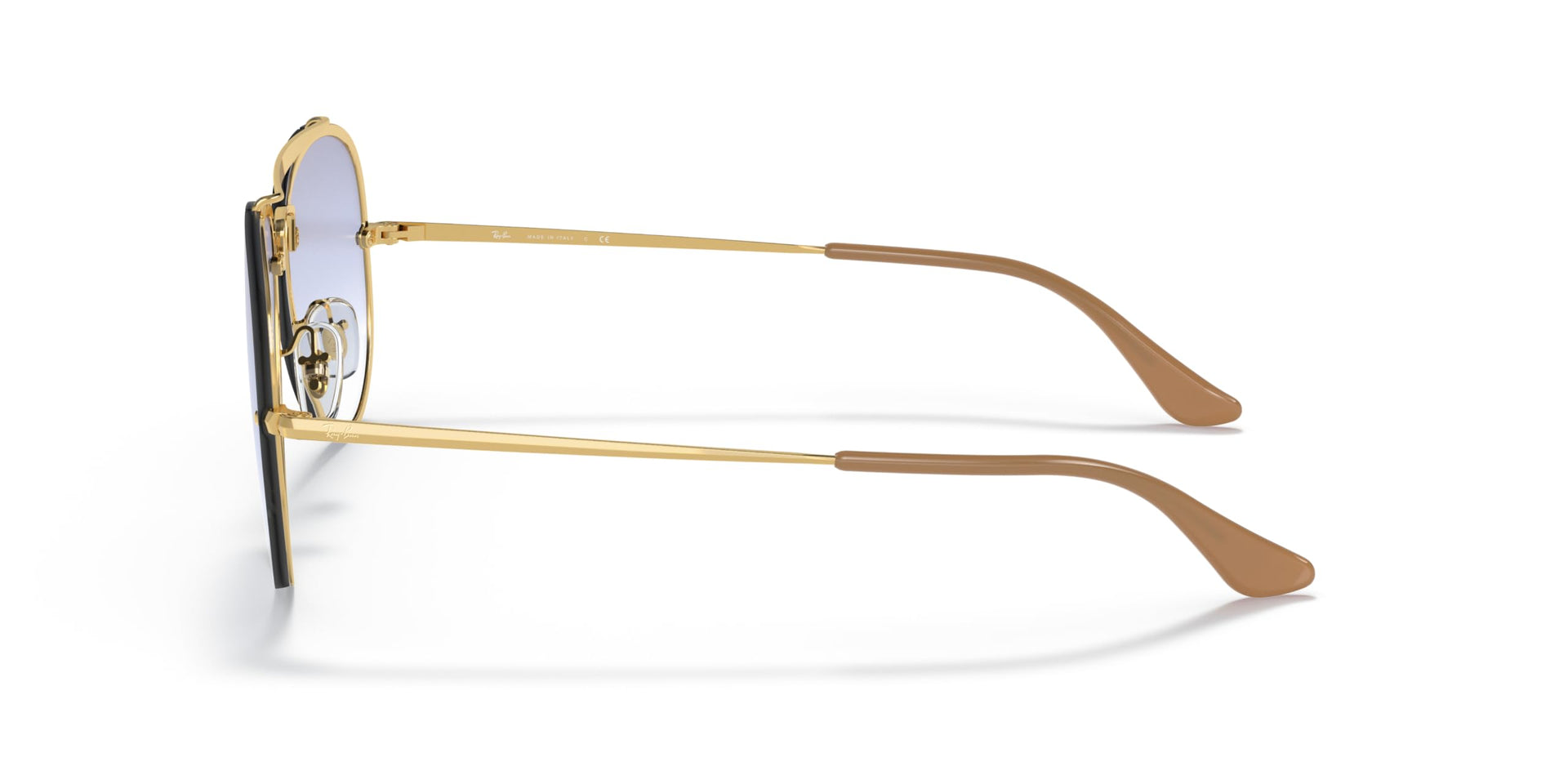 Ray-Ban Blaze Aviator RB3584N Sunglasses - Gold/Clear Gradient Light Blue / 58 mm - 8053672836981 - Additional Image 1