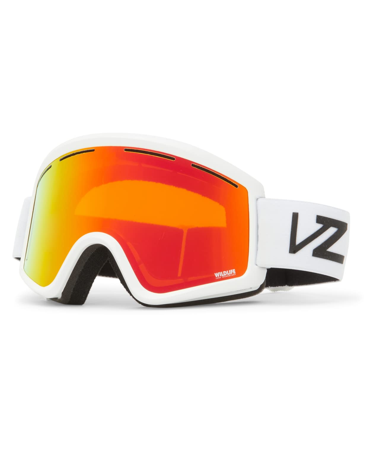 VonZipper Cleaver Chrome Lense Sunglasses - White Gloss / One Size - X003E8GHI5