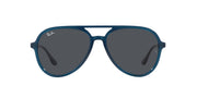 Ray-Ban Aviator RB4376 Sunglasses - Opal Dark Blue/Dark Grey / 57 mm - 8056597856102