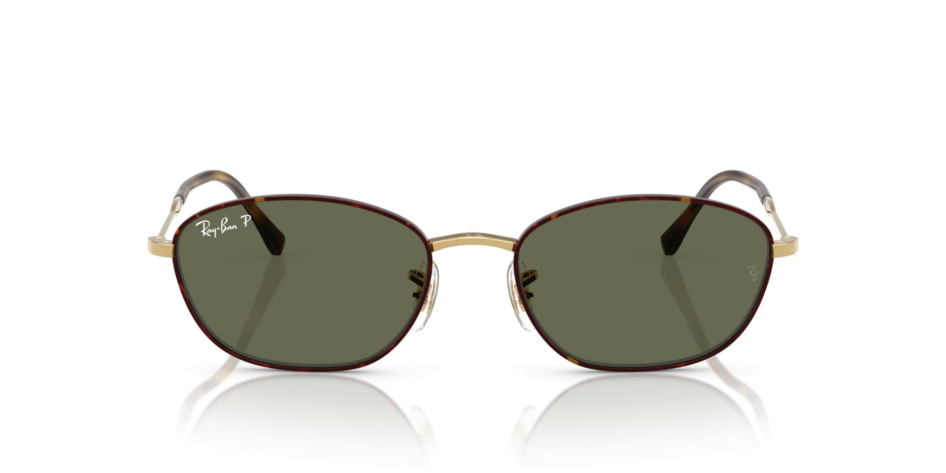 Ray-Ban RB3749 Sunglasses - Havana on Gold/Green Polarized / 58 mm - 8056262282373