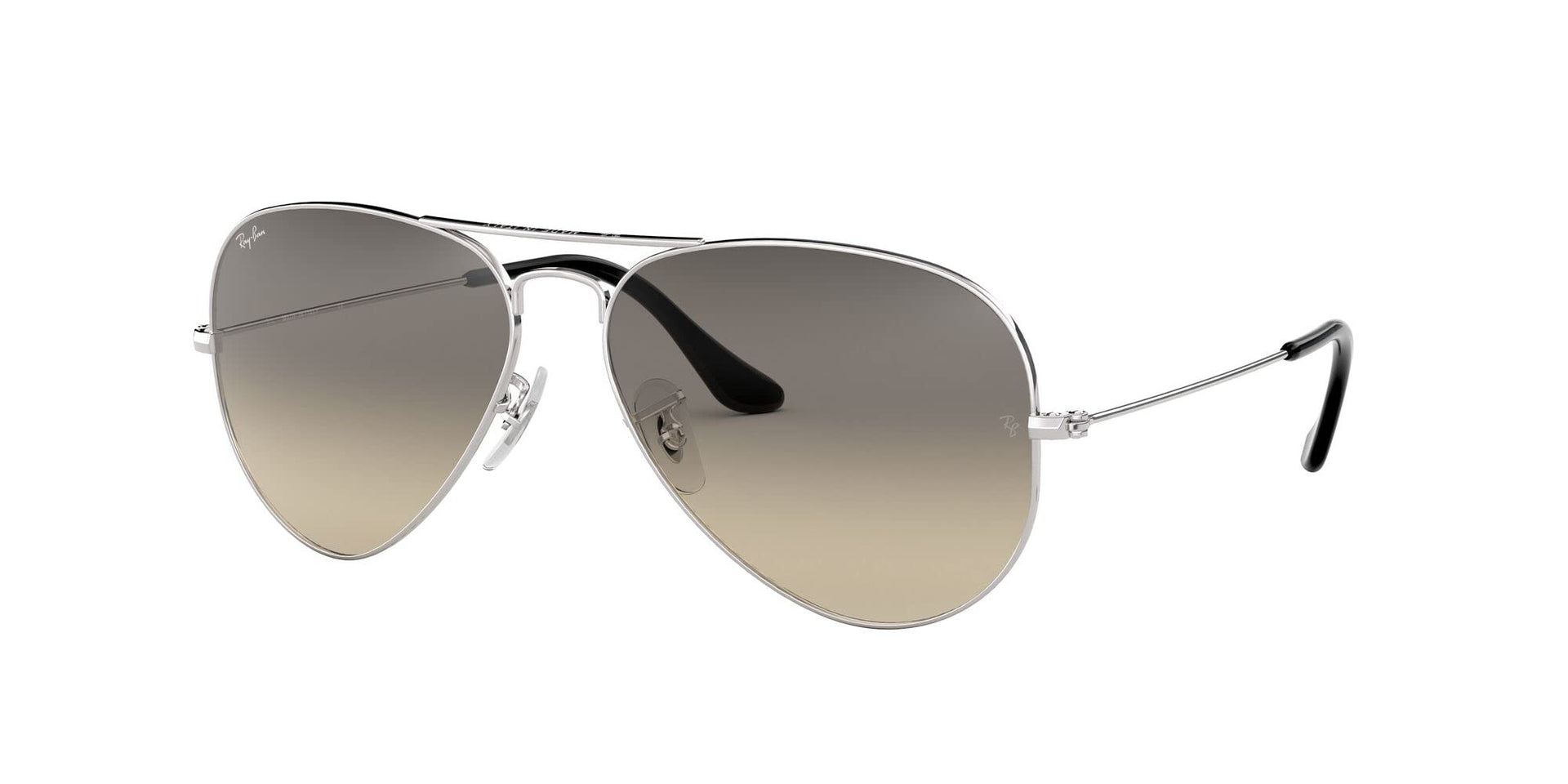 Ray-Ban Aviator RB3025 Sunglasses Batch 3 - Silver/Clear Gradient Grey / 58 mm - X0026CD1UH - Additional Image 1