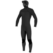 O'Neill Youth Hyperfreak 5.5/4 Chest Zip Wetsuit-Blk/Blk - BLACK/BLACK