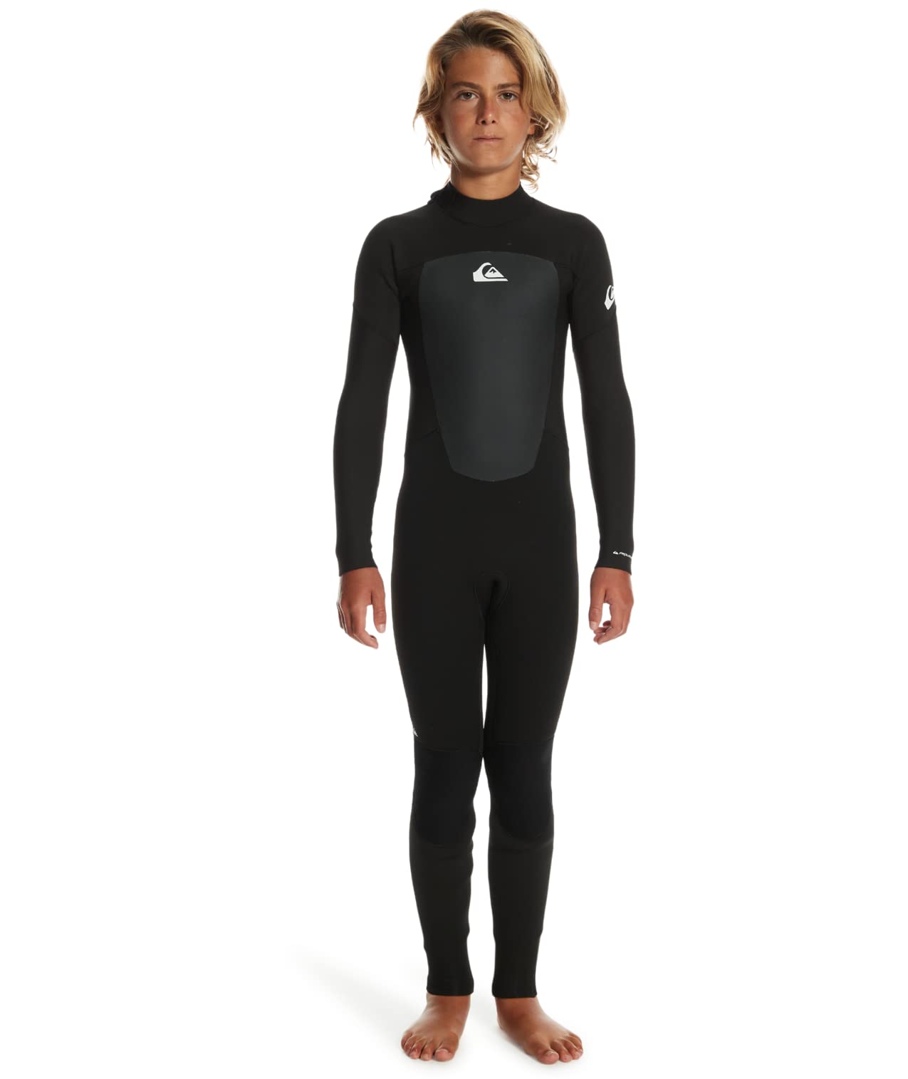 Quiksilver Boys 3/2 Prologue Back Zip FLT Wetsuit - Black / 14