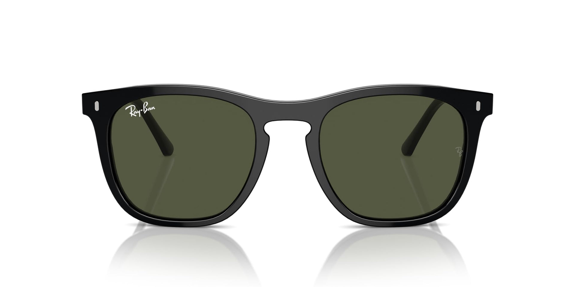 Ray-Ban RB2210F Sunglasses - Black / Green / Standard - 8056262044674