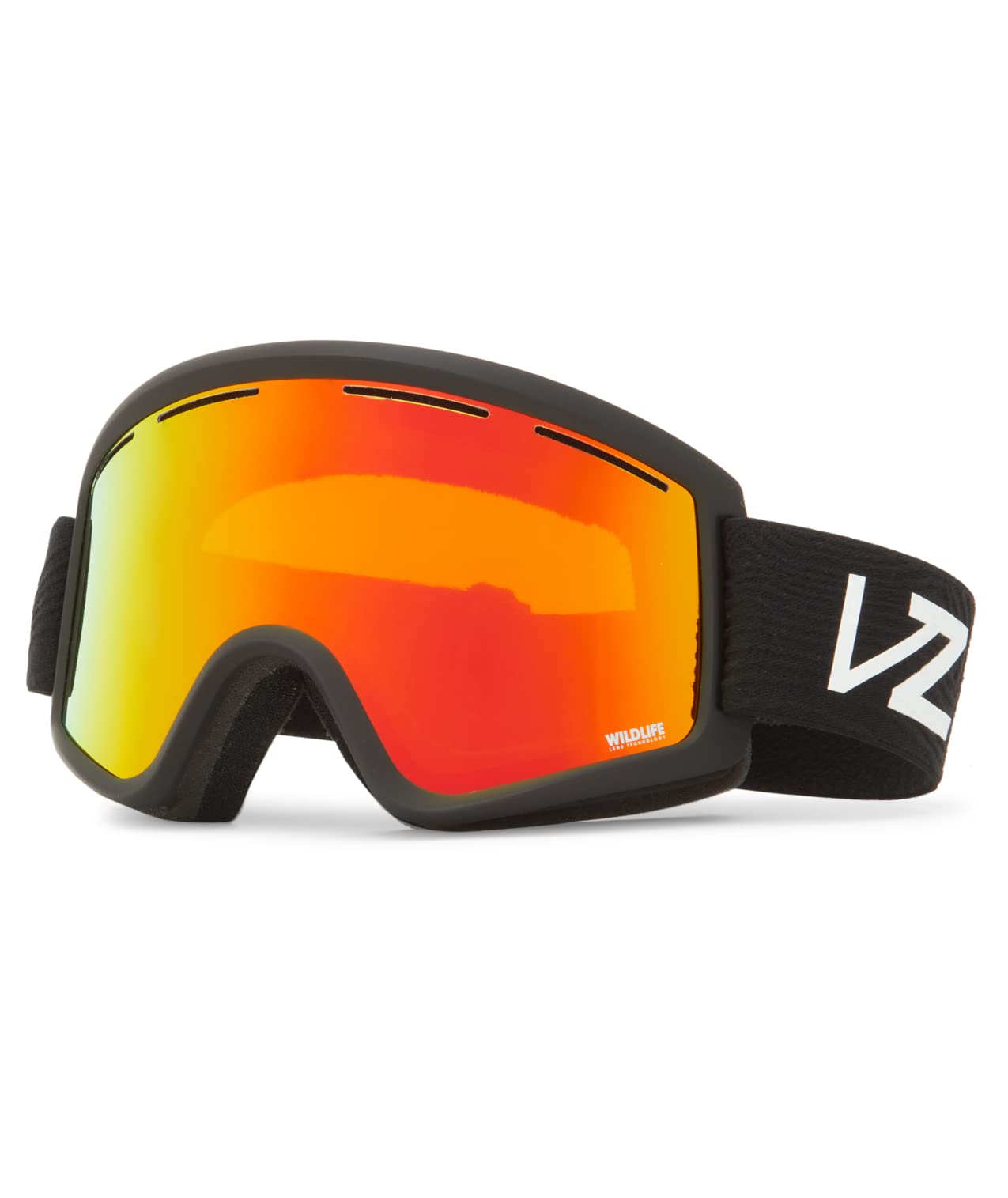 VonZipper Cleaver Chrome Lense Sunglasses - Black Satin / One Size - X003E89HWN