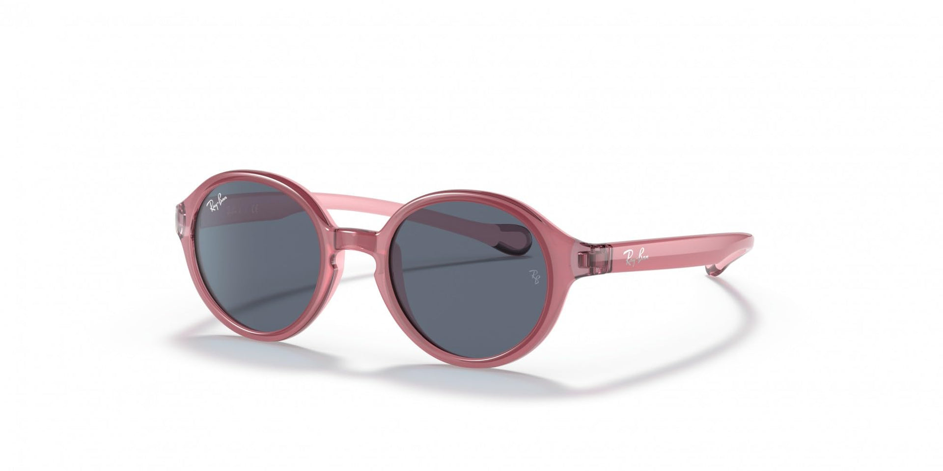 Ray-Ban RJ9075S Sunglasses - Fuchsia on Rubber Pink/Dark Grey / 39 mm - 8056597537865