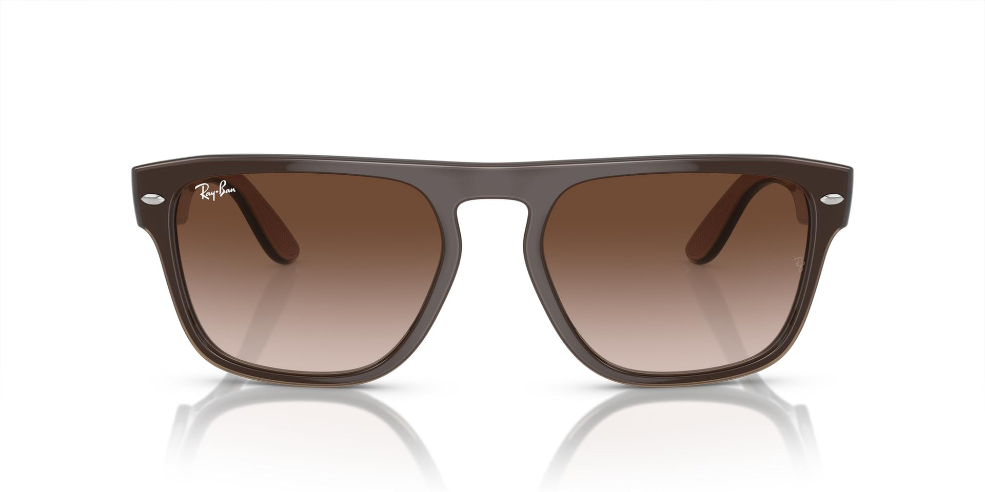 Ray-Ban RB4407 Sunglasses - Brown/Light Brown Transparent/Brown Gradient / 57 mm - 8056597936323