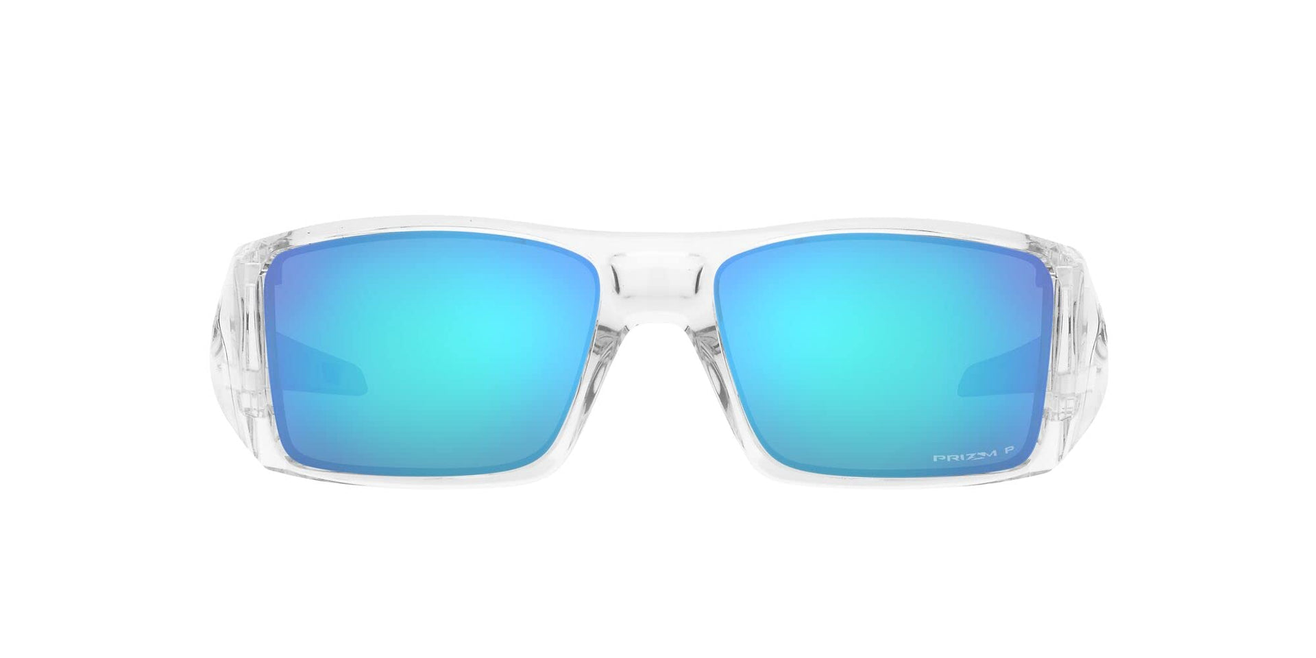 Oakley Heliostat Sunglasses - Clear/Prizm Sapphire Polarized / 61 - 888392601605