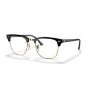 Ray-Ban Clubmaster RB3016 Sunglasses - Black / Clear Blue Light Filter / Standard - 8056597377461