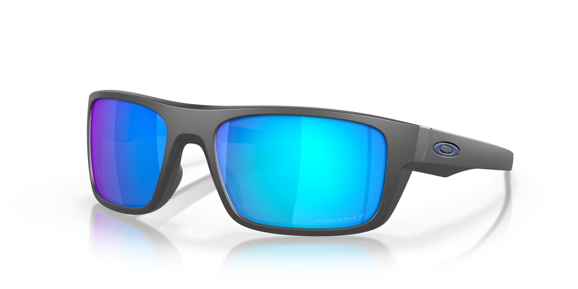 Oakley Drop Point Sunglasses - Matte Dark Grey/Prizm Sapphr Irid Polar / 60 mm - 888392276414
