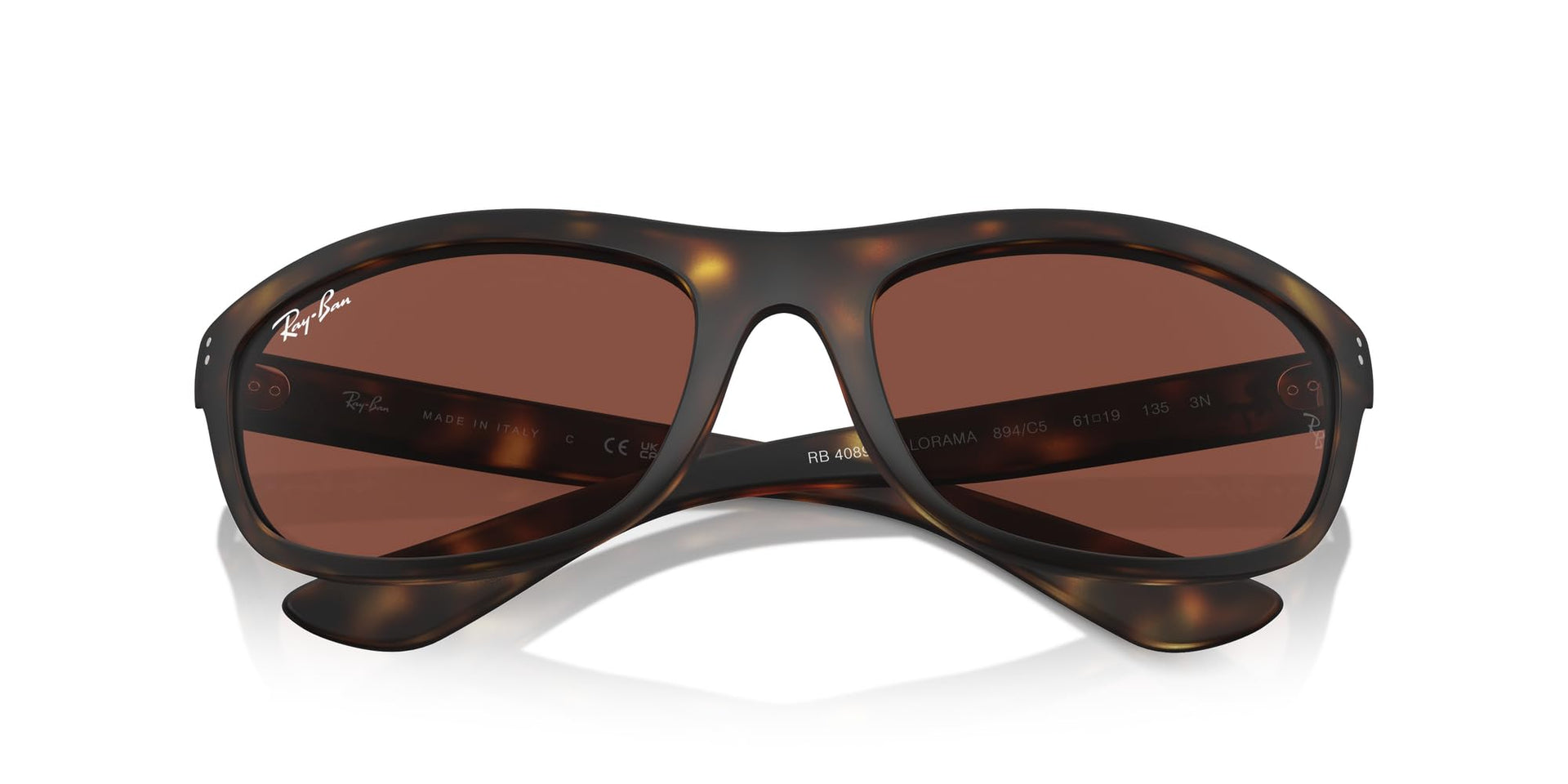 Ray-Ban Balorama RB4089 Sunglasses - Matte Havana/Red / 62 mm - X0045V49WB - Additional Image 4