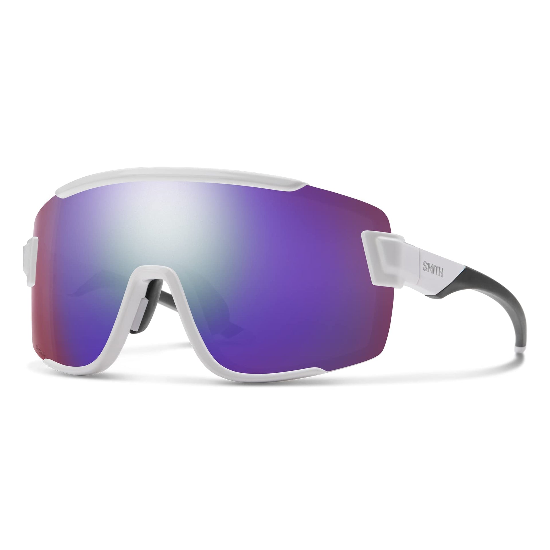 Smith Wildcat Sunglasses - White / Chromapop Violet Mirror / One Size - 827886540068