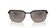 Ray-Ban Chromance Scuderia Ferrari Collection RB3743M Sunglasses - Matte Black on Black/Grey Mirrored Grey Gradient Polarized / 58 mm - 8056262012031